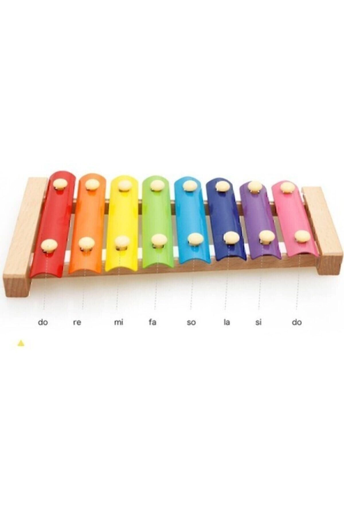 Ahşap Ksilofon 8 Nota 8 Ton 25 Cm 8 Tuşlu Sesli Selefon Oyuncak ( Lisinya )