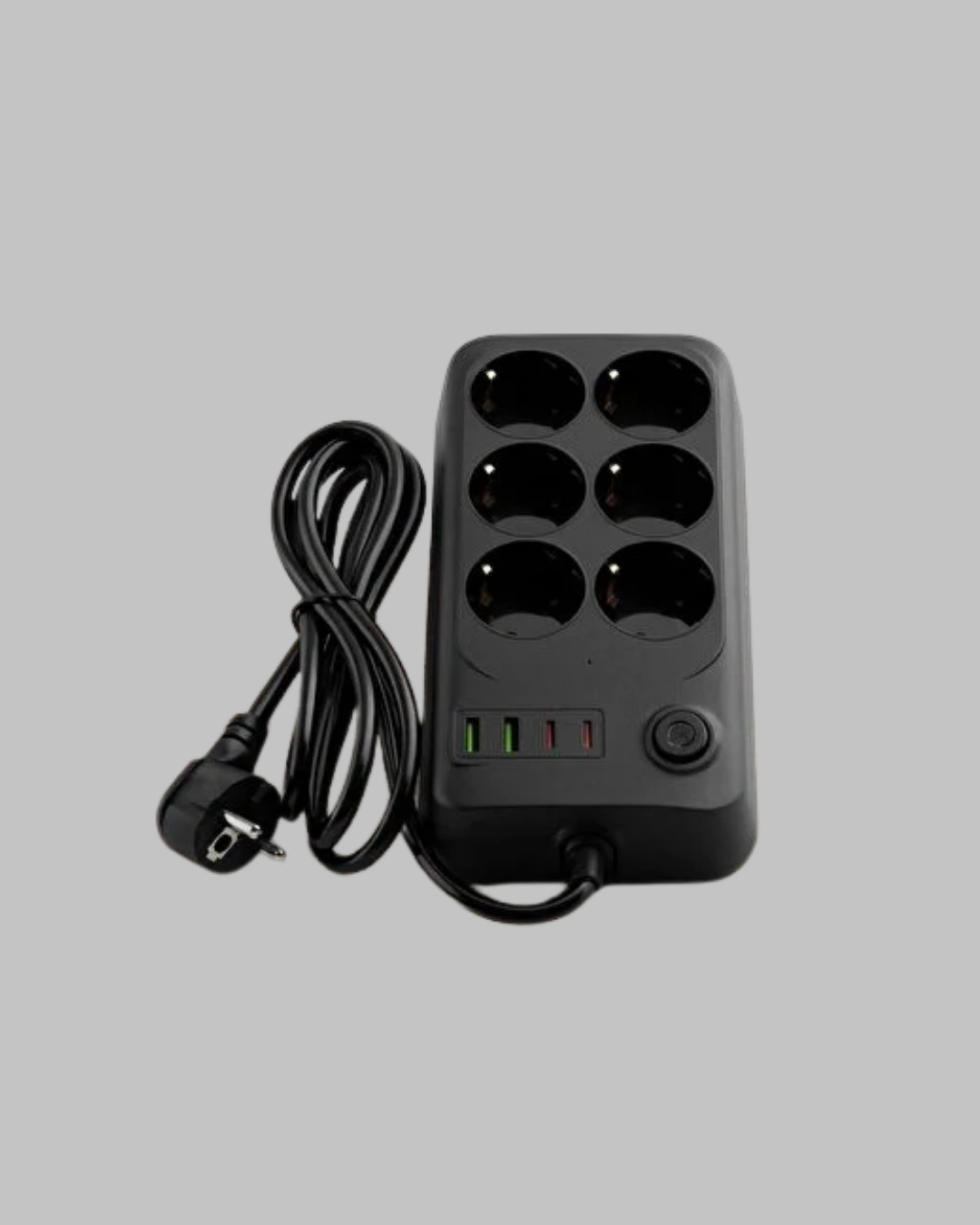 6’lı Grup Priz Termal Korumalı Usb Type-c Çoklu Priz 2 Metre Kablo ( Lisinya )