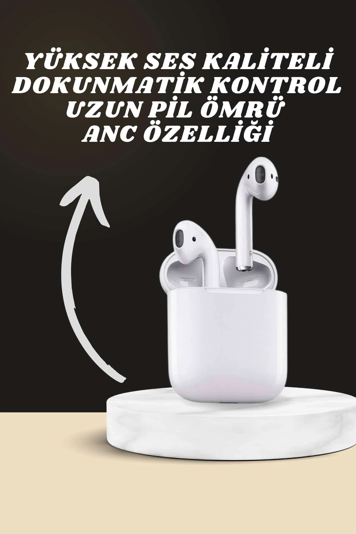 7 Kordonlu Akıllı Saat Ve 2.nesil Kulaklık Yüksek Ses Kaliteli Uzun Pil Ömrü ( Lisinya )