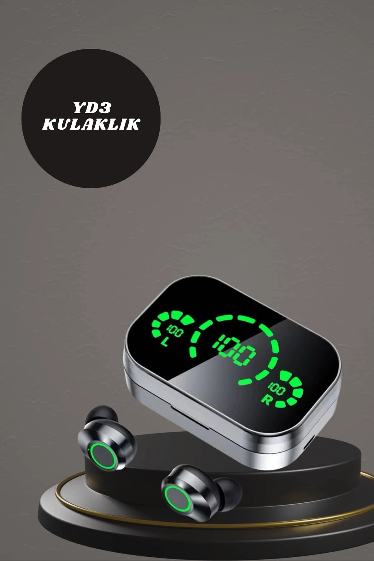 7 Kordonlu Akıllı Saat Ve Aynalı Bluetooth Kulaklık Powerbank Dijital Göstergeli ( Lisinya )