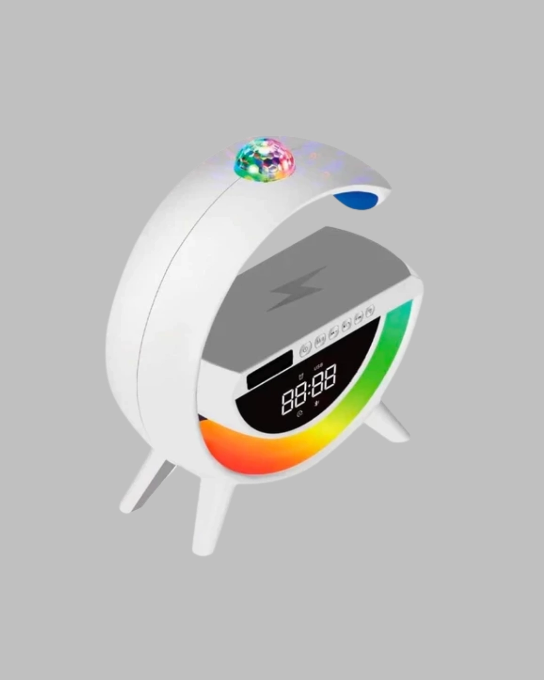 7 Ses Efektli Rgb Işıklı Fm Destekli Kablosuz Şarjlı Bluetooth Hoparlör ( Lisinya )