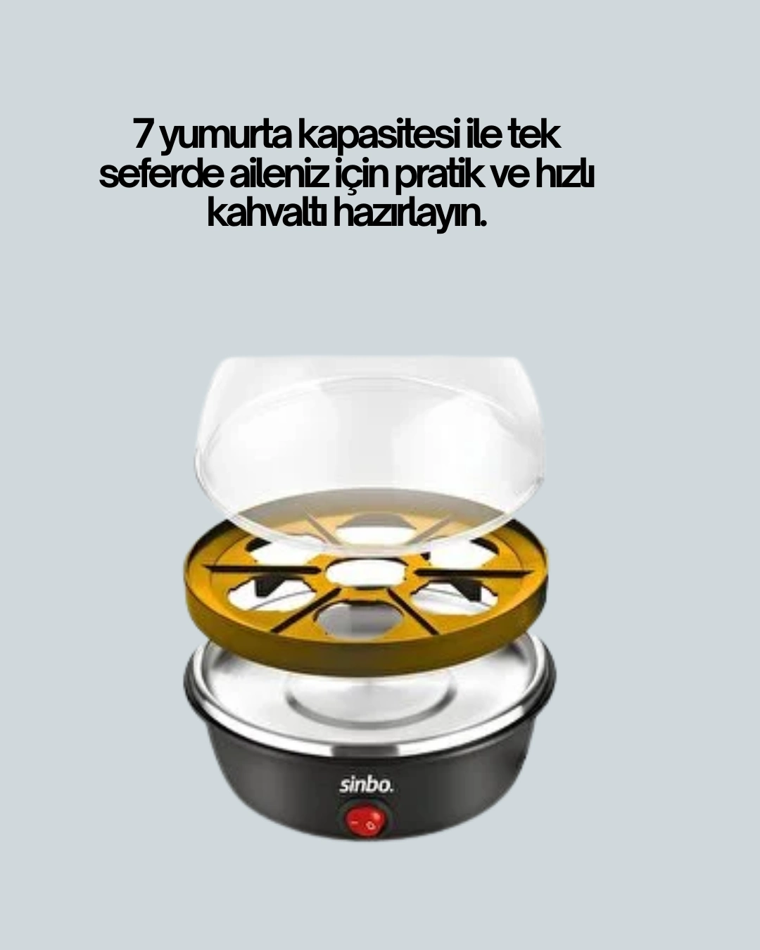 7 Yumurta Kapasiteli Yumurta Pişirme Makinesi Rafadan Orta Ve Katı ( Lisinya ) 7 Yumurta Kapasiteli Yumurta Pişirme Makinesi Rafadan Orta Ve Katı ( Lisinya )