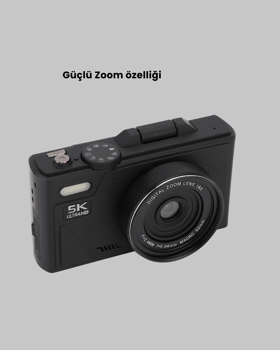 75mp 5k Video Destekli Dijital Kamera 18x Zoom Çok Eksenli Stabilizasyon ( Lisinya ) 75mp 5k Video Destekli Dijital Kamera 18x Zoom Çok Eksenli Stabilizasyon ( Lisinya )