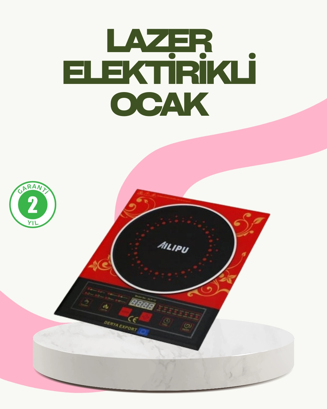 8 Akıllı Pişirme Menülü Led Ekranlı İndüksiyon Ocak ( Lisinya )