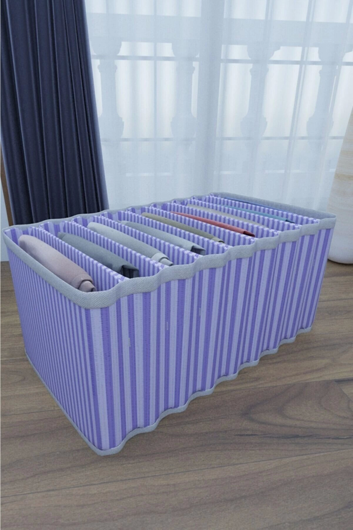 8 Bölmeli Dolap Ve Çekmece Içi Düzenleyici Akordiyon Organizer L-00517 (1 Adet) ( Lisinya ) 8 Bölmeli Dolap Ve Çekmece Içi Düzenleyici Akordiyon Organizer L-00517 (1 Adet) ( Lisinya )