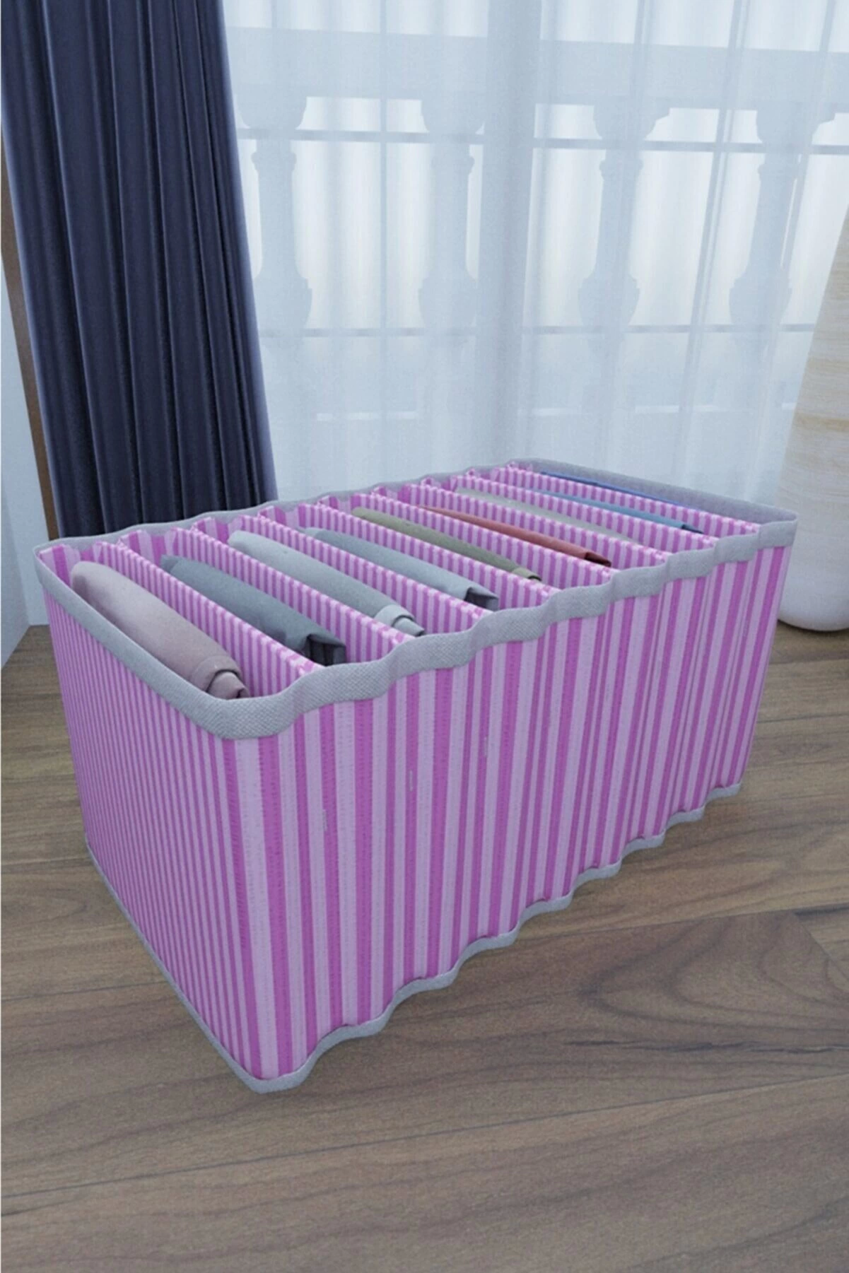 8 Bölmeli Dolap Ve Çekmece Içi Düzenleyici Akordiyon Organizer L-00517 (1 Adet) ( Lisinya ) 8 Bölmeli Dolap Ve Çekmece Içi Düzenleyici Akordiyon Organizer L-00517 (1 Adet) ( Lisinya )