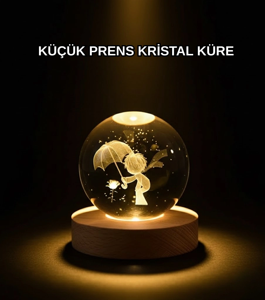 8 Cm Küçük Prens 3d Kristal Küre Usb Işıklı Ahşap Altlıklı Dekoratif Lamba ( Lisinya ) 8 Cm Küçük Prens 3d Kristal Küre Usb Işıklı Ahşap Altlıklı Dekoratif Lamba ( Lisinya )