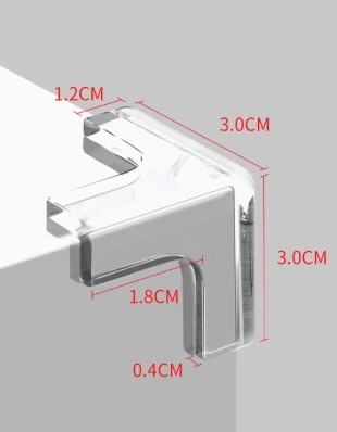 8'li Set Silikon Şeffaf Masa Kenarı Koruma Atı ( Lisinya )