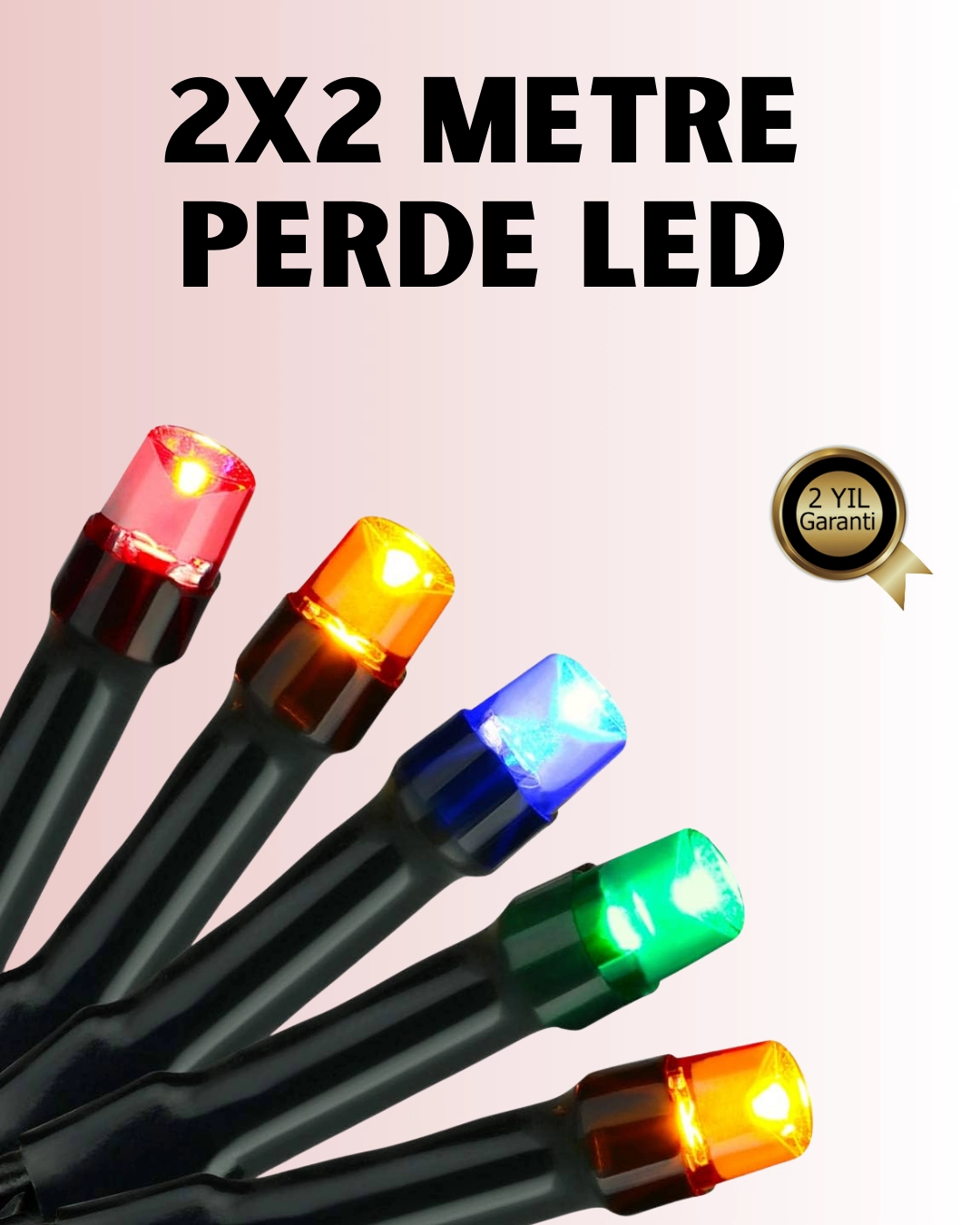 8 Modlu Zaman Ayarlı Led Perde Işık – Bahçe Ve Balkon Dekorasyonu ( Lisinya )