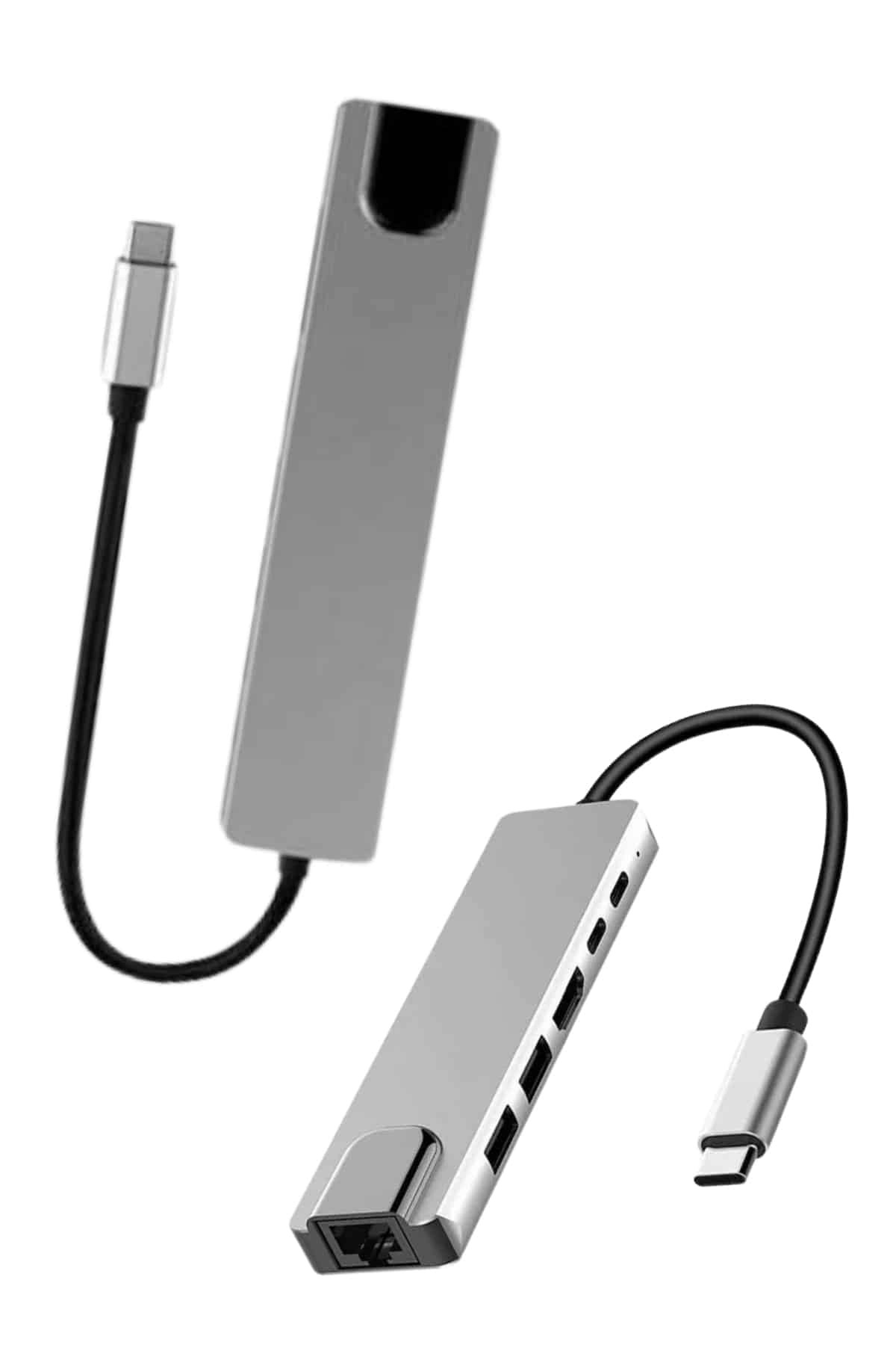 8 Port Çoklayıcı Macbook Ile Uyumlu Çoğaltıcı Type-c Dönüştürücü Tf Sd Kart ( Lisinya )