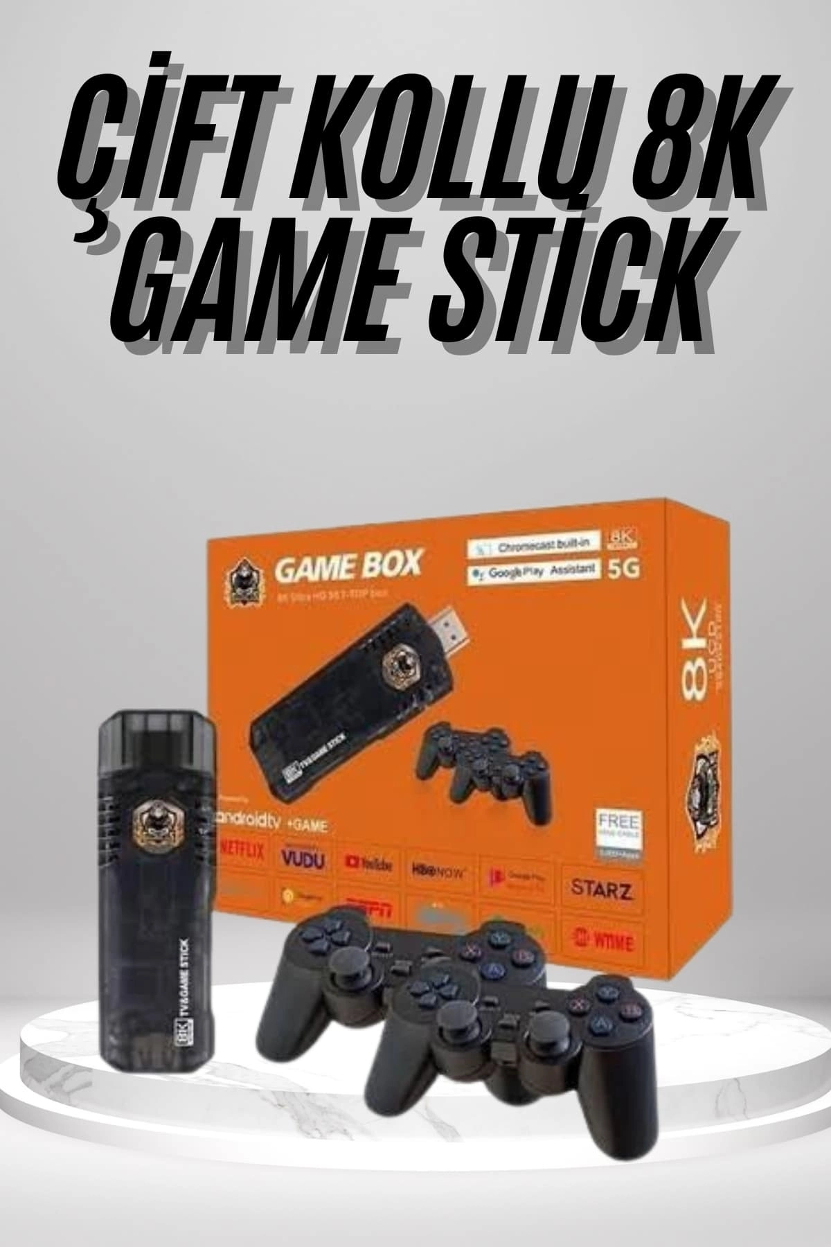8k Ultra Hd Game Box 36500 Oyunlu Game Stick Oyun Konsolu ( Lisinya )