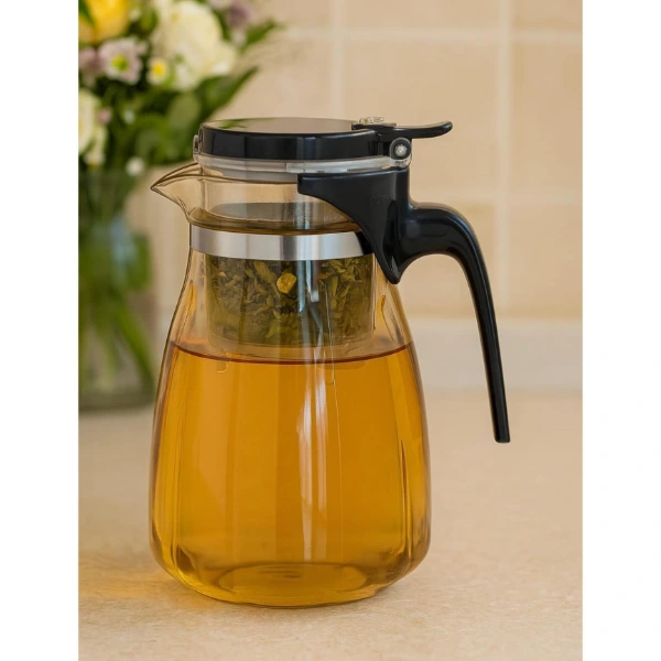 900 Ml Süzgeçli Cam Sürahi ( Lisinya )