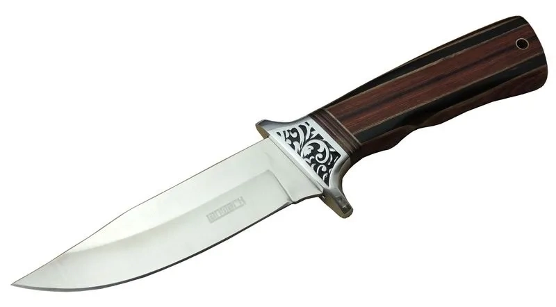 A058-1 Kamp Bıçağı 26,5 Cm - Ahşap Sap, Kılıflı ( Lisinya )