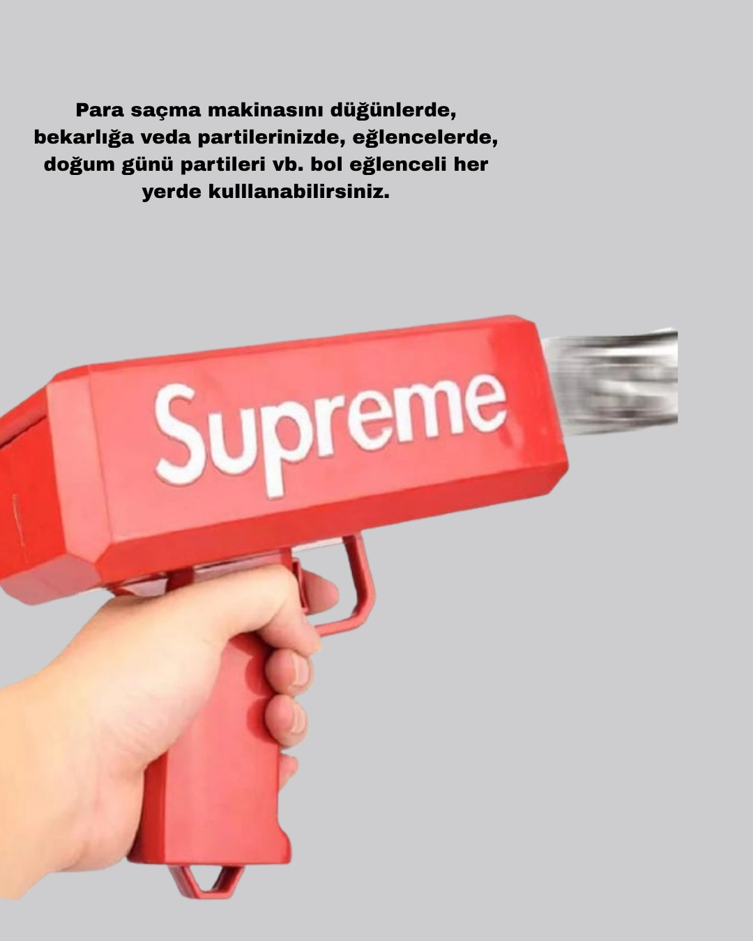 Abs Malzemeli Para Saçma Tabancası Etkinlik Ve Parti Kullanımına Uygun ( Lisinya )