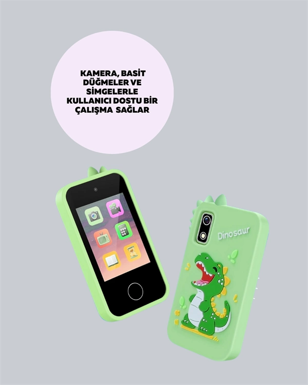 Abs + Silikon Gövdeli Dayanıklı Çocuk Kamerası – Güvenli Malzeme, Şok Emici Tasarım ( Lisinya )