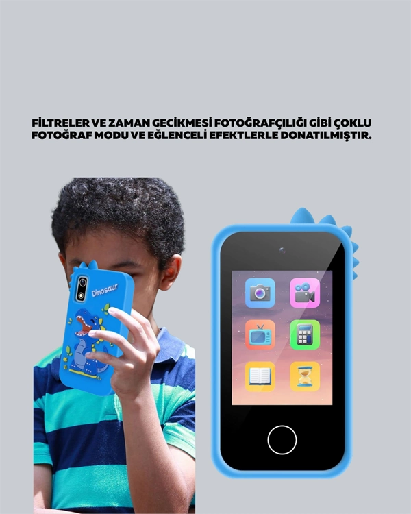 Abs + Silikon Gövdeli Dayanıklı Çocuk Kamerası – Güvenli Malzeme, Şok Emici Tasarım ( Lisinya )