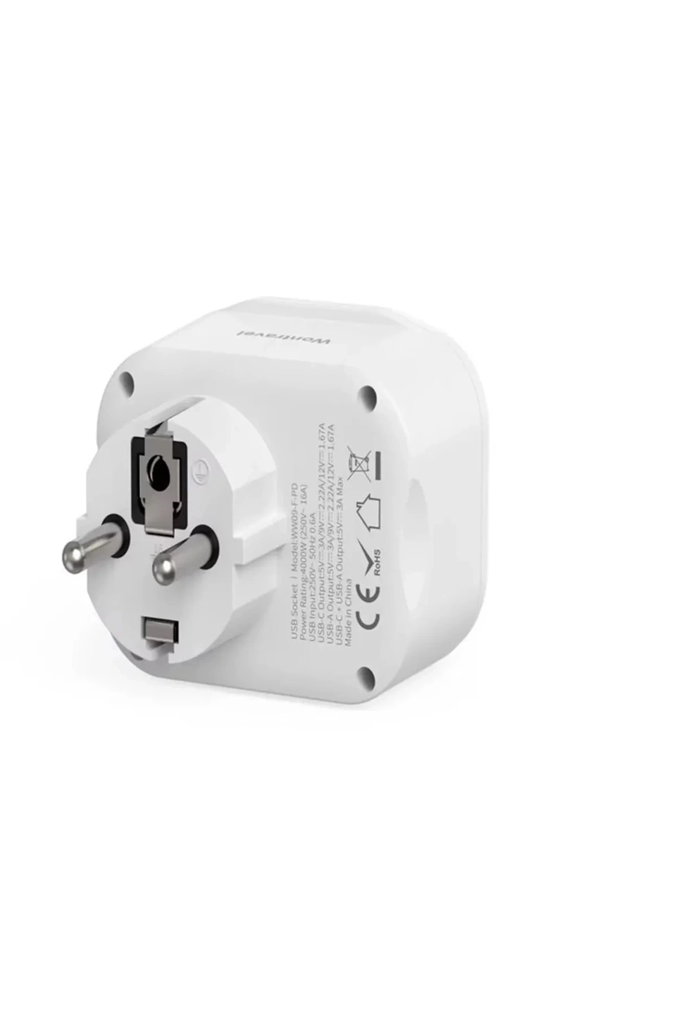Ac-115 2500w 3.4a 2usb 1type-c 1soket Akım Korumalı Şarj Adaptörü Priz Çoğaltıcı ( Lisinya )