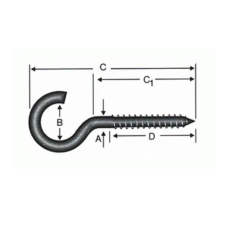 Açık Piton, Kanca, Çengel 21x100 - 100 Adet ( Lisinya )