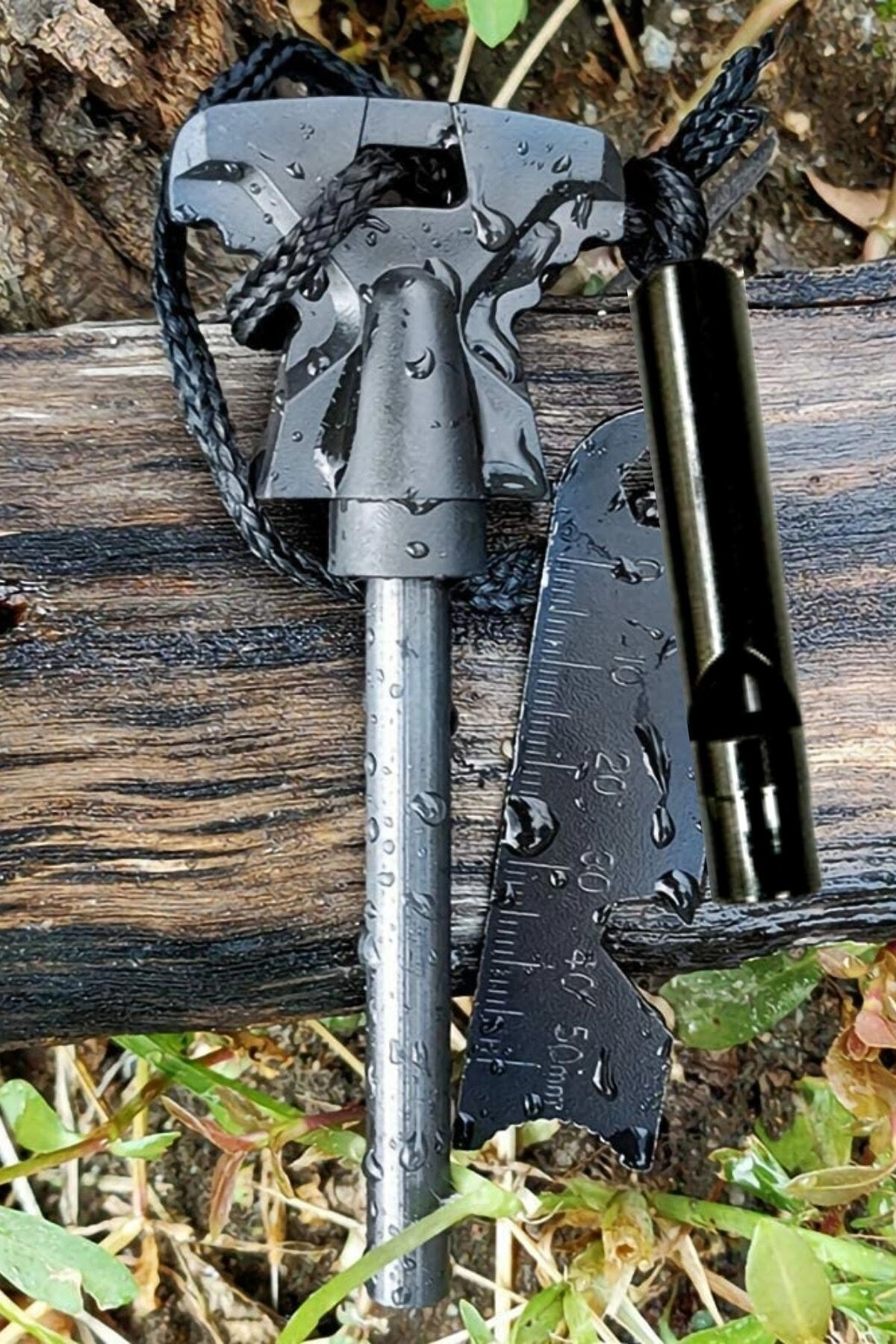 Acil Durum Magnezyum Çubuk Çakmaktaşı Hayatta Kalma Ateş Başlatıcı Çakmak Kiti Düdük Hediyeli ( Lisinya ) Acil Durum Magnezyum Çubuk Çakmaktaşı Hayatta Kalma Ateş Başlatıcı Çakmak Kiti Düdük Hediyeli ( Lisinya )