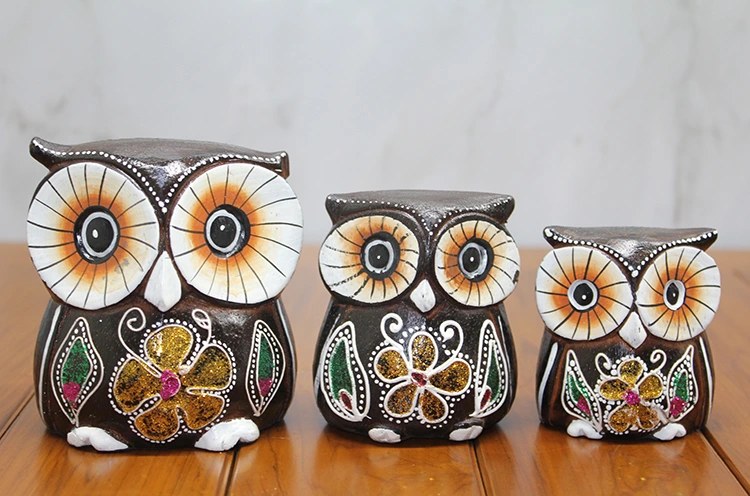 Ahşap 3'lü Baykuş Seti Model 1 ( Lisinya ) Ahşap 3'lü Baykuş Seti Model 1 ( Lisinya )