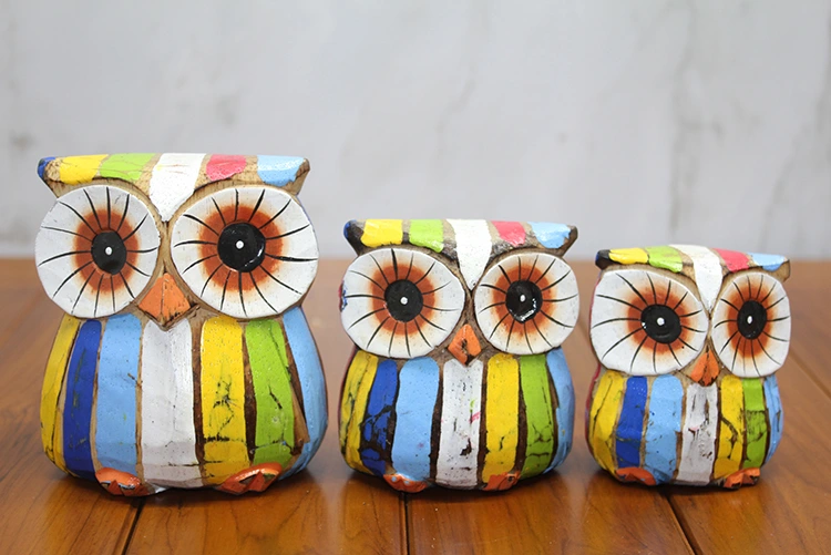 Ahşap 3'lü Baykuş Seti Model 4 ( Lisinya ) Ahşap 3'lü Baykuş Seti Model 4 ( Lisinya )