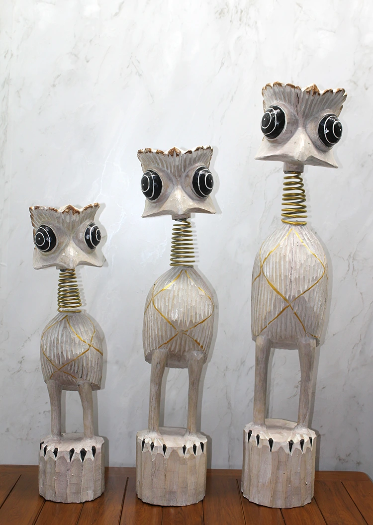 Ahşap 3'lü Deve Kuşu Seti 90 Cm ( Lisinya ) Ahşap 3'lü Deve Kuşu Seti 90 Cm ( Lisinya )