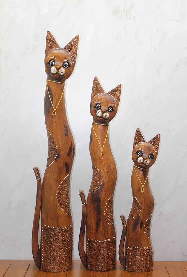 Ahşap 3'lü Kedi Seti 1 Metre. Trendy:2 ( Lisinya )