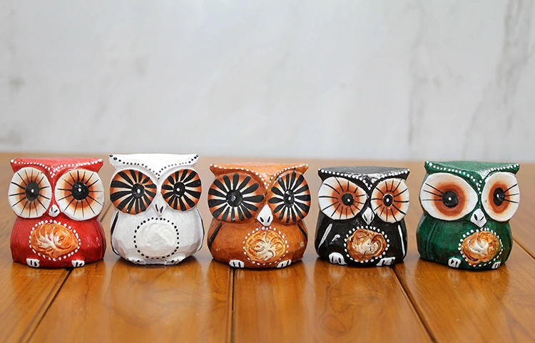 Ahşap 5'li Baykuş Seti Model 3 ( Lisinya ) Ahşap 5'li Baykuş Seti Model 3 ( Lisinya )