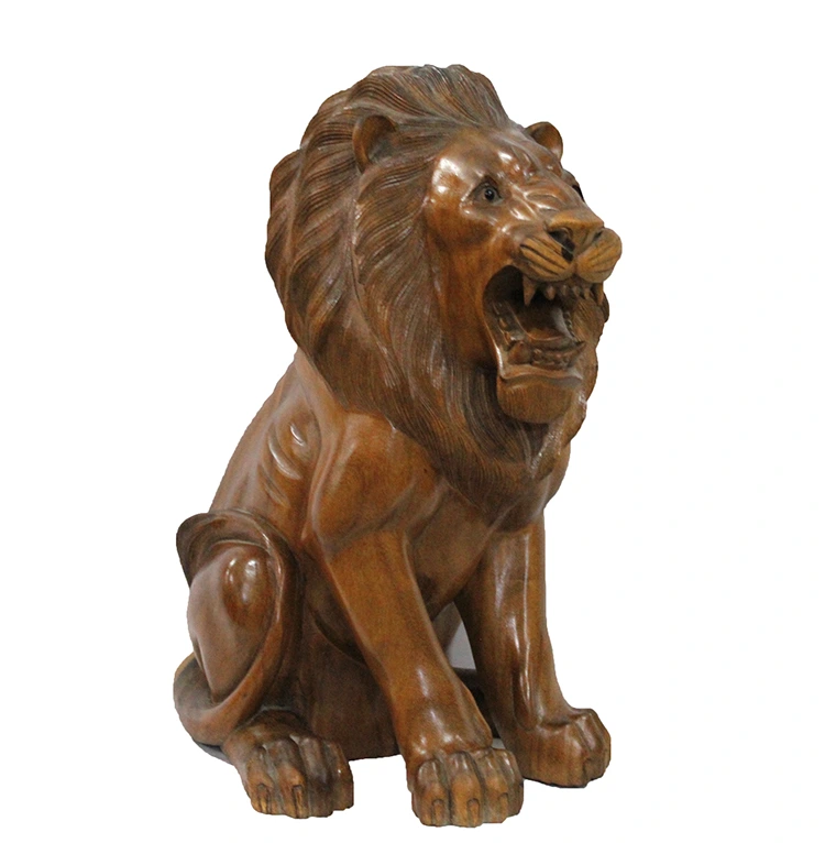 Ahşap Aslan Figürü 50 Cm ( Lisinya ) Ahşap Aslan Figürü 50 Cm ( Lisinya )
