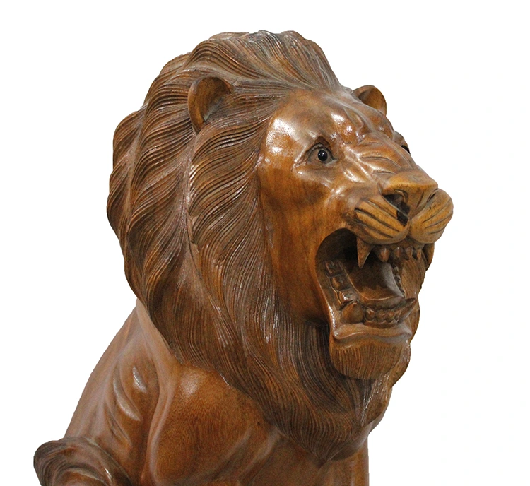 Ahşap Aslan Figürü 50 Cm ( Lisinya ) Ahşap Aslan Figürü 50 Cm ( Lisinya )