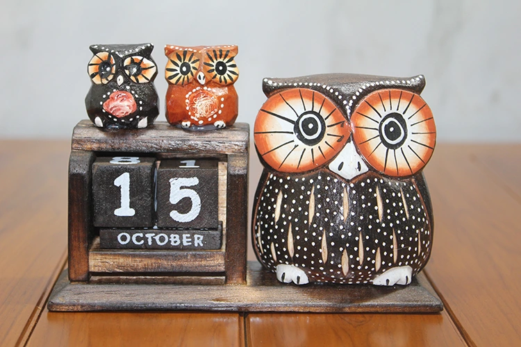 Ahşap Baykuş Takvim ( Lisinya ) Ahşap Baykuş Takvim ( Lisinya )