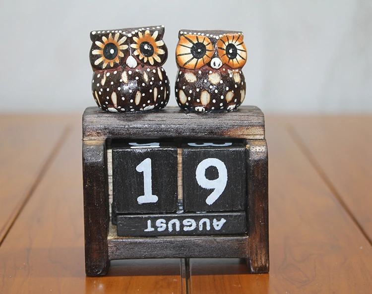 Ahşap Baykuş Takvim Küçük Boy ( Lisinya ) Ahşap Baykuş Takvim Küçük Boy ( Lisinya )