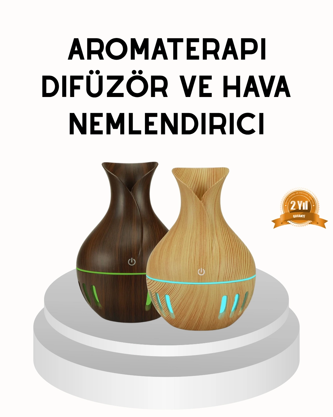 Ahşap Desenli 130 Ml Aromaterapi Difüzör Sessiz Ve Usb Bağlantılı ( Lisinya )