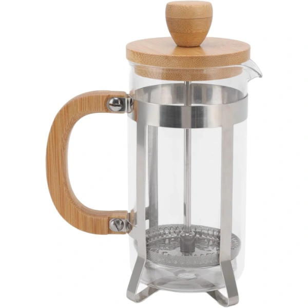 Ahşap Detaylı 600 Ml Cam French Press ( Lisinya ) Ahşap Detaylı 600 Ml Cam French Press ( Lisinya )