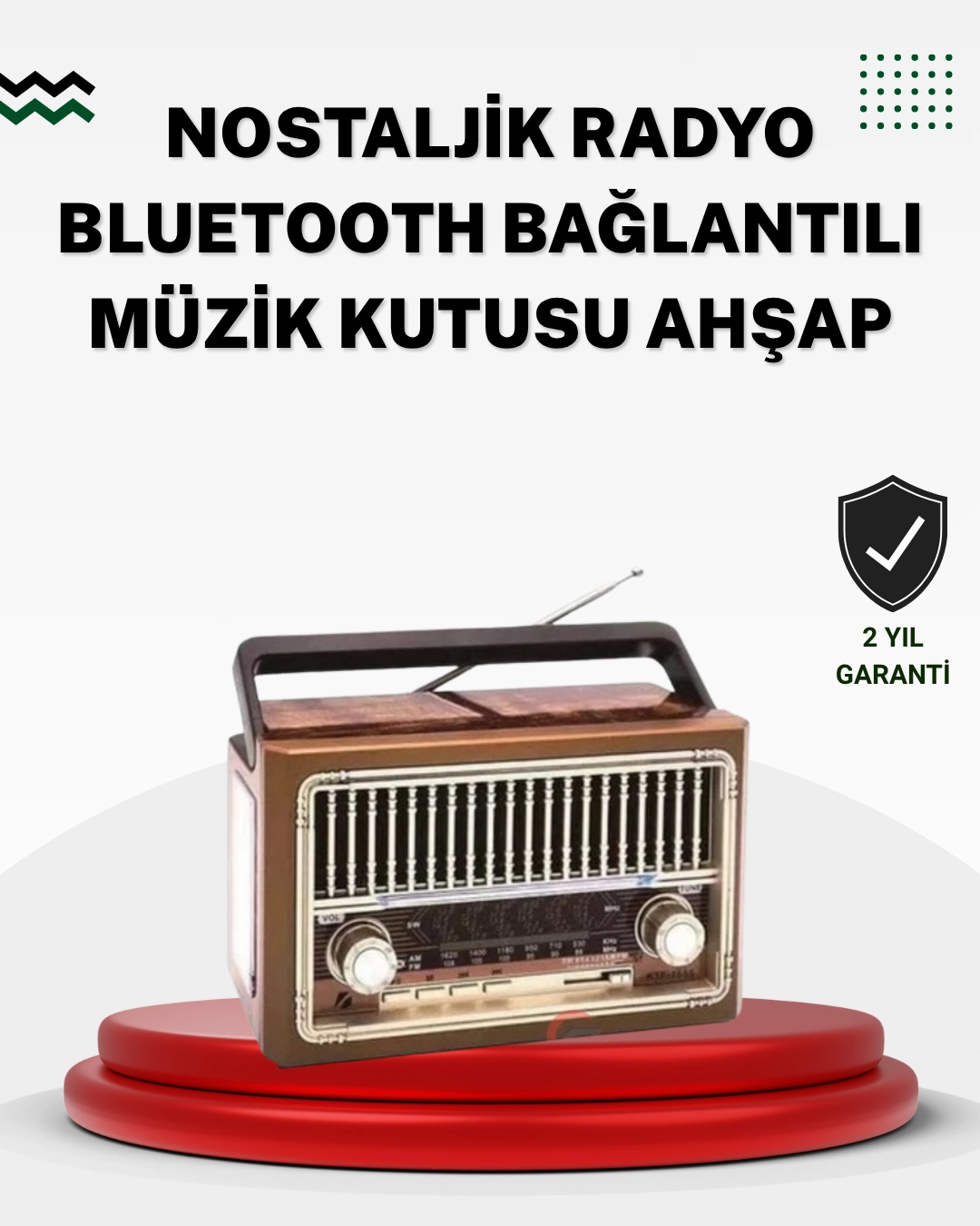 Ahşap Görünümlü Masaüstü Bluetooth Cihaz ( Lisinya )