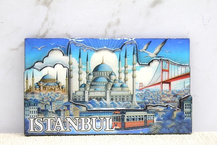 Ahşap İstanbul Temalı Magnet Alk4362 ( Lisinya )