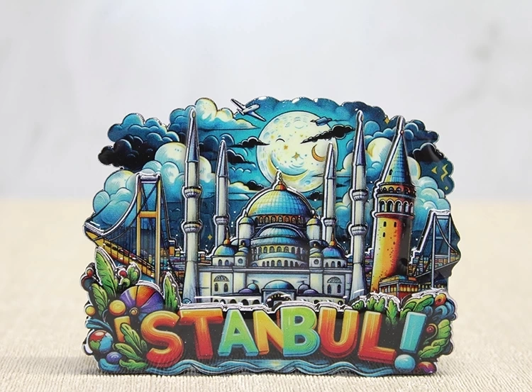 Ahşap İstanbul Temalı Magnet Alk4597 ( Lisinya )
