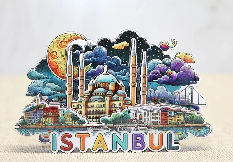 Ahşap İstanbul Temalı Magnet Alk4599 ( Lisinya )