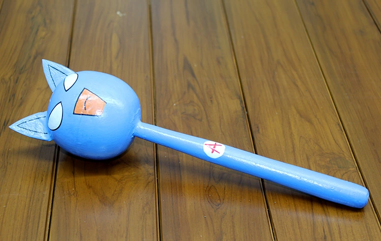 Ahşap Kedili Marakas Tekli Model 1 ( Lisinya )