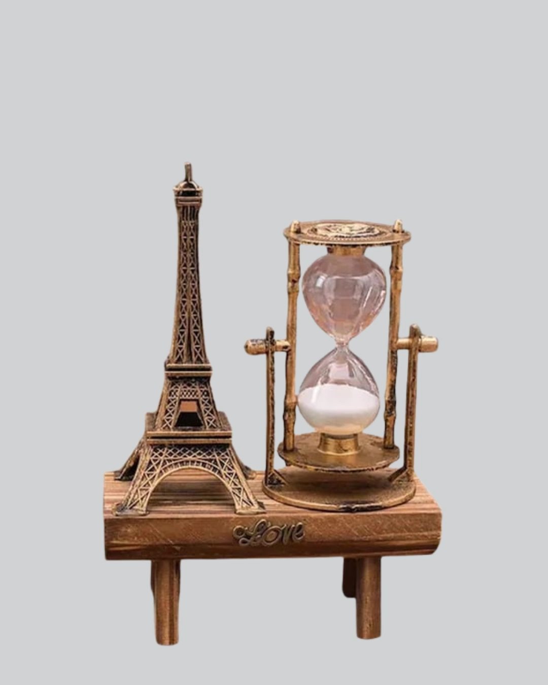 Ahşap Kum Saati – Vintage Tasarımlı Masa Dekoru ( Lisinya )