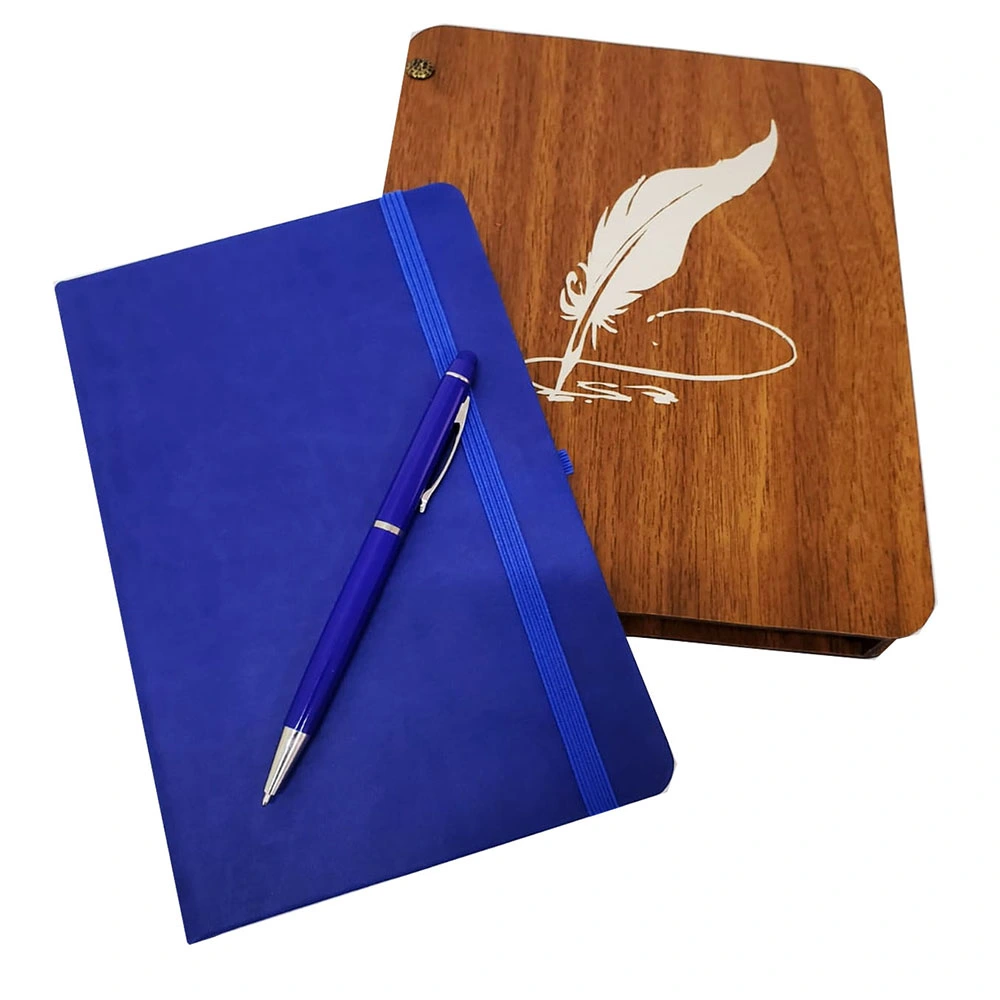 Ahşap Kutulu Defter Ve Kalem Seti ( Lisinya )