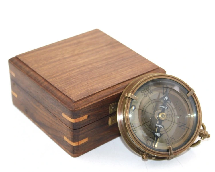 Ahşap Kutulu Pusula Model 9 ( Lisinya )