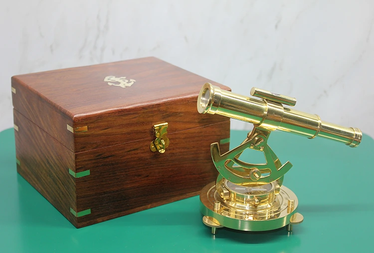 Ahşap Kutulu Pusulalı Dürbün Büyük Boy ( Lisinya )