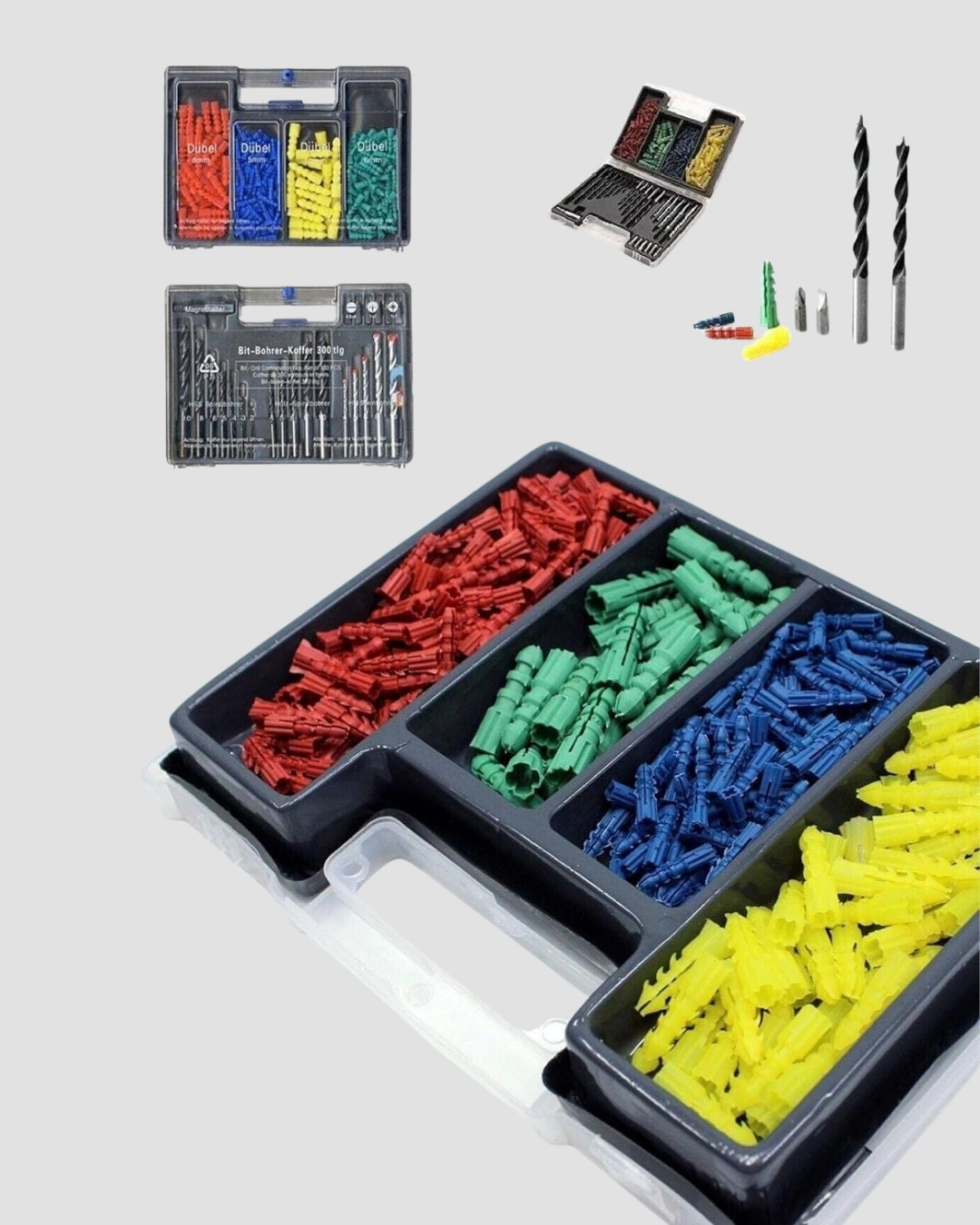 Ahşap Metal Beton Delme Uç Seti Organizerli Karbon Çelik Matkap Ucu ( Lisinya )