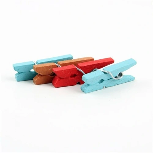 Ahşap Renkli Mini Mandal 100 Adet ( Lisinya ) Ahşap Renkli Mini Mandal 100 Adet ( Lisinya )