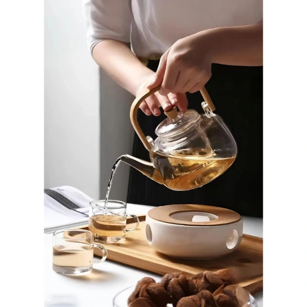 Ahşap Saplı Cam Filtreli Demlik ( Lisinya ) Ahşap Saplı Cam Filtreli Demlik ( Lisinya )