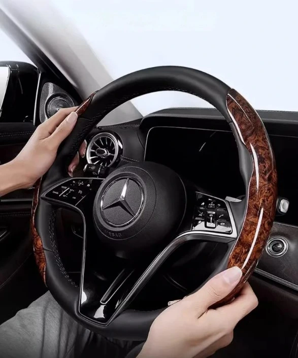 Ahşap Tasarımlı Direksiyon Simidi Koruma Kılıfı 2 Li ( Lisinya )