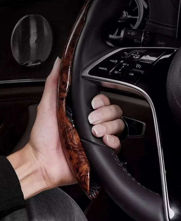 Ahşap Tasarımlı Direksiyon Simidi Koruma Kılıfı 2 Li ( Lisinya )