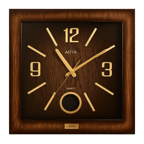 Ahşap Tasarımlı Duvar Saati ( Lisinya )