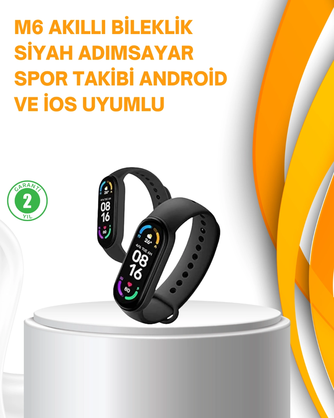 Akıllı Bileklik – Kalp Atışı, Uyku, Adımsayar Ve Bildirim Takibi ( Lisinya )